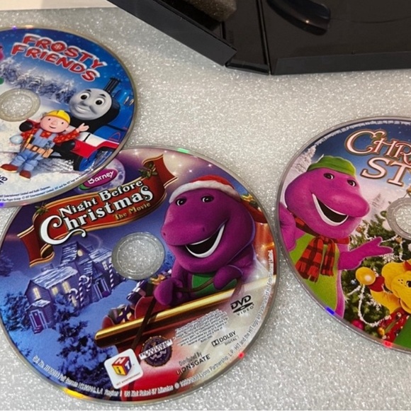 Barney Purple Dinosaur Holiday Favorites 3 DVD Gift Set 2011 EUC Christmas Fun - Picture 2 of 10